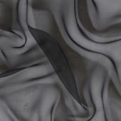 1050SB Meterware Chiffon 3,5, schwarz, 90 cm, 11 m