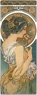 Karte A. Mucha - Primrose