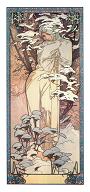 Karte A. Mucha - Winter