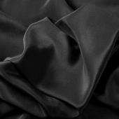 1060SB Meterware Crepe de Chine 12, schwarz, 114 cm x 11 m