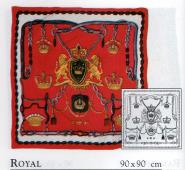 Gutta Tuch Royal, CDC5, Schw. Kontur, 90x90 cm SGS755