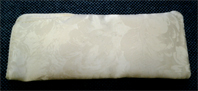 Brillenetui, Jacquard / Satin, mit Blumenmuster